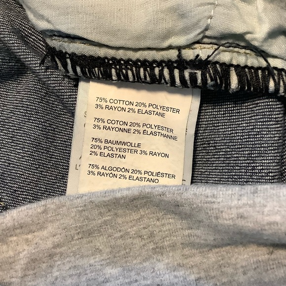 Thyme Distressed Maternity Jean Skirt, Size XL - Picture 6 of 8